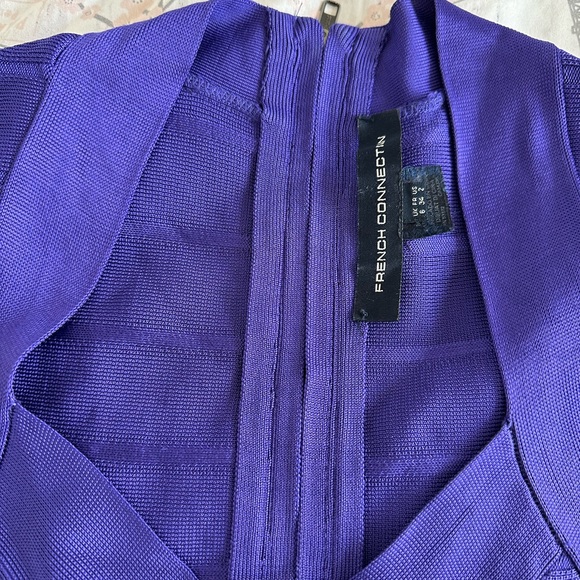 Stunning purple French connection tight bandage dress worn once! - Picture 3 of 7